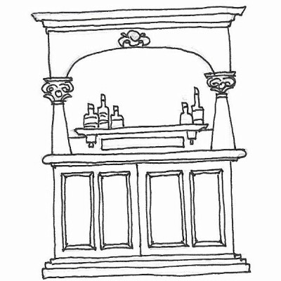 drawing of custom bar